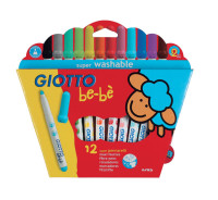 Pisaki grube Giotto Bebe 12szt Fila