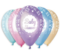 Balony premium "Baby Shower" metaliczne 12"/5szt Godan