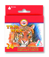 Kredki woskowe Koh-I-Noor Trio Max 8,2mm 24 kolory
