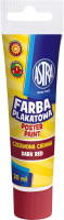 Farba plakatowa Astra tuba 30 ml czerwona ciemna