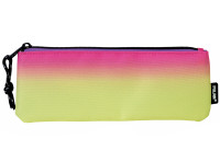 Piórnik płaski mały SUNSET żółto - różowy Milan