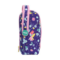 Multipiórnik owalny z 4 piórnikami  FAIRY TALE fioletowy Milan