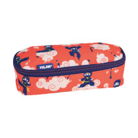 Piórnik owalny  NINJUTSU czerwony Milan