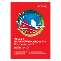 Zeszyt papierów kolorowych A5/10k Herlitz