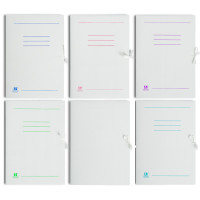 Teczka wiązana A4 300g szerokie klapy bezkwasowa biała Barbara