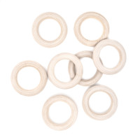 Drewniane kółko do makramy 45mm, 8szt  CEOZ-179 Dalprint