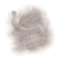 Pióra indycze 15cm 5szt CEPI-046 Dalprint popielate