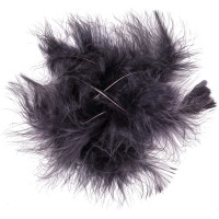 Pióra indycze 15cm 5szt CEPI-047 Dalprint czarno-szare