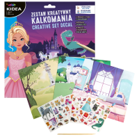 Zestaw kreatywny - Kalkomania B Kidea - Księżniczki