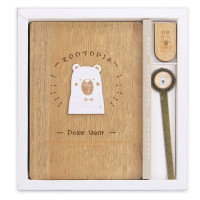 Notes drewniany 130x185mm 128kartek Miś DPAL-013 Dalprint