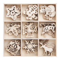 Kształty z drewna święta (45szt.) DPDN-001 Dalprint