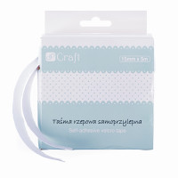 Taśma rzepowa samoprzylepna, biała 15mmx5m DPKD-012 Dalprint