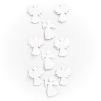 Naklejki brokatowe 3D - Aniołki (9szt.) DPNB-056 Dalprint