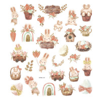 Naklejki z brokatem - sielksa wielkanoc 28szt DPNK-161 Dalprint