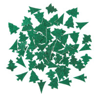 Brokatowe naklejki z pianki Choinki 65szt DPPI-022 Dalprint