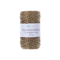 Sznurek papierowy z drucikiem 25m DPSZ-013 Dalprint złoty
