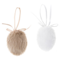 Zawieszki jajka 6cm 2szt. naturalne DPWL-043 Dalprint