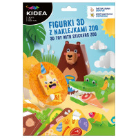 Figurka 3D z naklejkami ZOO Kidea F3DNZOKA Derform