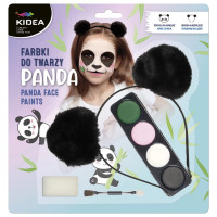 Farbki do twarzy zestaw z opaską PANDA Kidea / Derform