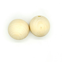 Drewniane koraliki kulki 50mm 2szt GRKO-120 Dalprint