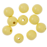 Koraliki drewniane kulki 2,5cm żółte 10szt GRKO-126 Dalprint
