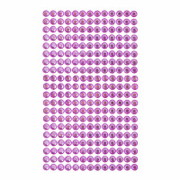 Kryształki samoprzylepne 6 mm (260 szt.) Różowe GRKR-052 Dalprint