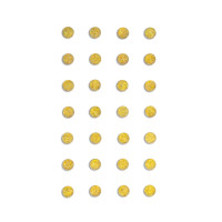 Kryształki samoprzylepne 8mm, (28 szt.) złote GRKR-110 Dalprint