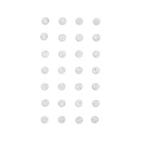 Kryształki samoprzylepne 8mm (28 szt.) srebrne GRKR-111 Dalprint