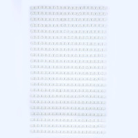 Perełki samoprzylepne 4 mm (440 szt.) Białe GRPE-018 Dalprint