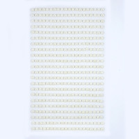 Perełki samoprzylepne 4 mm (440 szt.) Kość Słoniowa GRPE-019 Dalprint