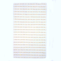 Perełki samoprzylepne 4 mm (440 szt.) Opalizujące - białe GRPE-022 Dalprint