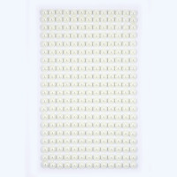 Perełki samoprzylepne 6 mm (260 szt.) Kość słoniowa GRPE-029 Dalprint