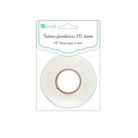 Taśma piankowa 3D 2 mm 0,5 cm x 2,2 m GSTA-010 Dalprint