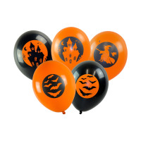 Balony z nadrukiem Halloween (5szt) HA5678 Arpex