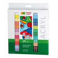 Farba akrylowa 24 kolory 12ml Happy Color