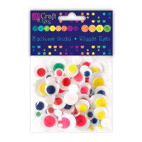 Ruchome oczka MIX-kolorowe (75 szt.) KSOC-002 Dalprint