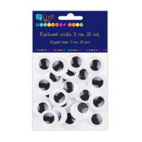 Ruchome oczka 2cm 20 szt Dalprint