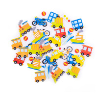 Naklejki z pianki pojazdy 39szt. KSPI-424 Dalprint