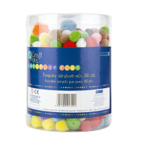 Pompony akrylowe MIX (300 szt.) KSPO-018 Dalprint