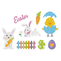 Haft diamentowy naklejki radosna wielkanoc KSZK-026 Dalprint