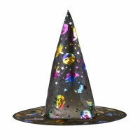 Kapelusz czarownicy z hologramem Halloween SH8342 Arpex