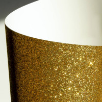 Karton brokatowy Złoty A4 5 arkuszy 210g ARGO