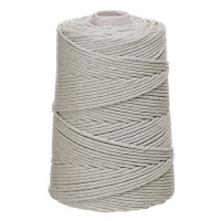 Sznurek bawełniany skręcany do makramy 3mm 100m, Naturalny LIN-3-100-723  Dalprint