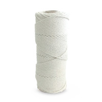 Sznurek bawełniany do makramy 3mm 100 m biały (naturalny),potrójnie skręcany LIN-3-100B3 Dalprint