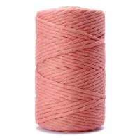 Sznurek bawełniany skręcany 5mm/100m brudny róż LIN-5-100-208 Dalprint