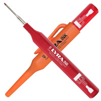 Marker do głębokich otworów czerwony Lyra L4480017