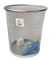 Kosz siatkowy okrągły mały srebrny NET