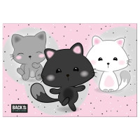 Podkład oklejany Backup Kotki różowy POB3A35 Derform