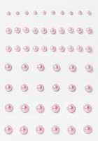 Perełki samoprzylepne 3/5/6/7mm (54szt) różowe 251103 Argo