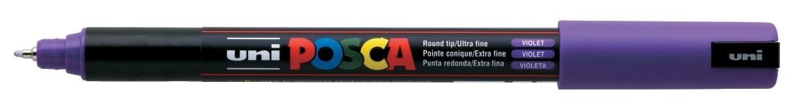 Marker z farbą plakatową Uni Posca, PC-1MR 0,7mm fioletowy